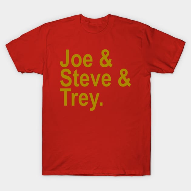 Retro 49ers legendary quarterbacks with Trey Lance T-Shirt by Retro Sports